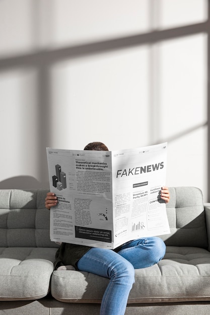 Free photo concept of fake news