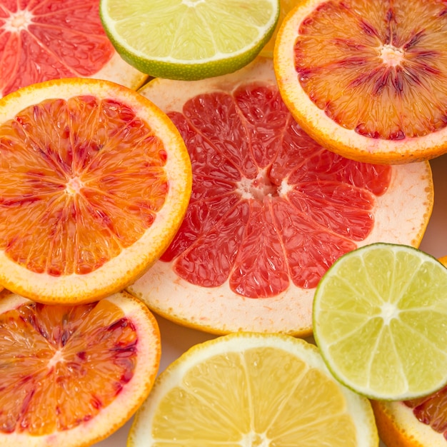 Free photo concept of healthy eating citrus close-up