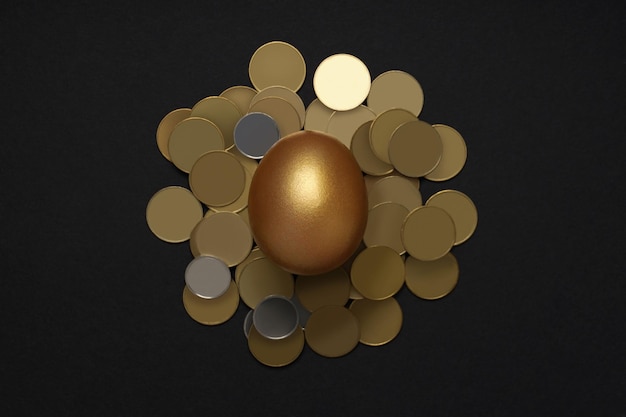 Free photo concept of wealth and retirement golden eggs