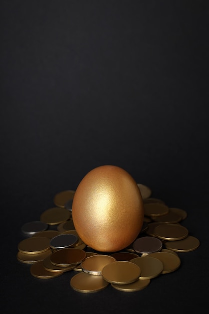 Free Photo concept of wealth and retirement golden eggs