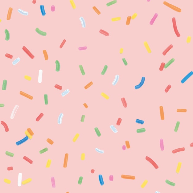 Free photo confetti sprinkles background in pink