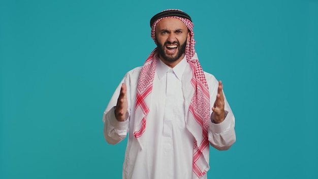 Free Photo confident man cheering for support