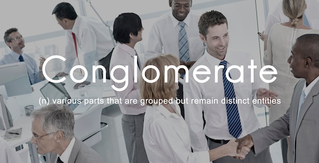 Free photo conglomerate alliance business collaborate team concept