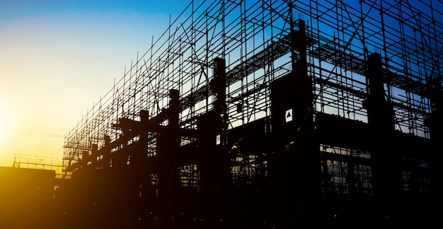 Construction Site silhouettes