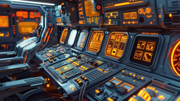 Control table of a spacecraft from the inside