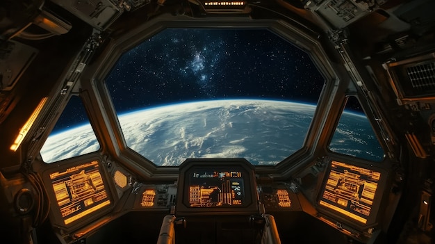 Control table of a spacecraft from the inside