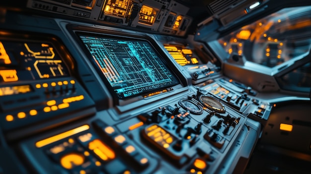 Control table of a spacecraft from the inside