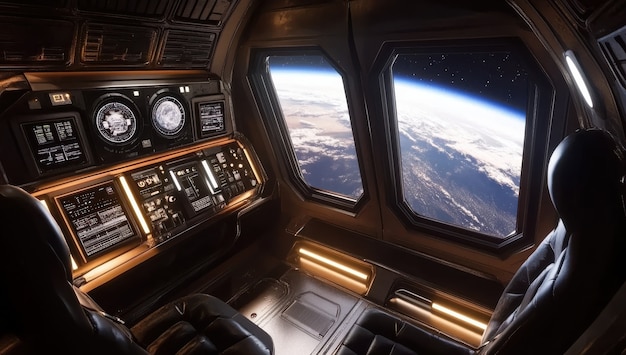 Control table of a spacecraft from the inside