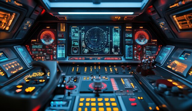 Control table of a spacecraft from the inside