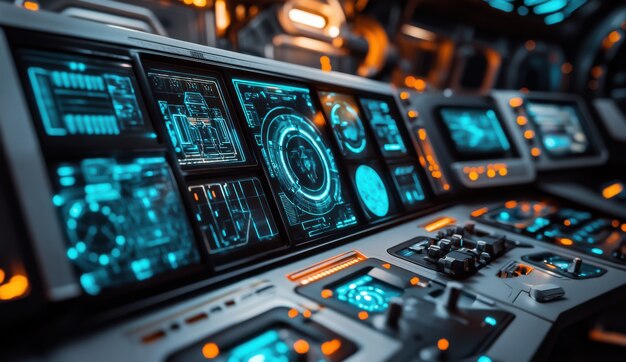 Control table of a spacecraft from the inside