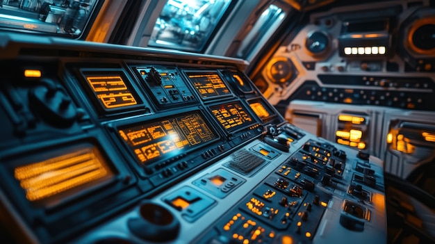 Free Photo control table of a spacecraft