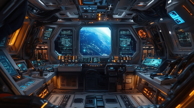 Free Photo control table of a spacecraft