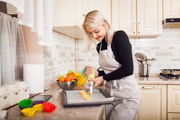 cooking kitchen beautiful food woman