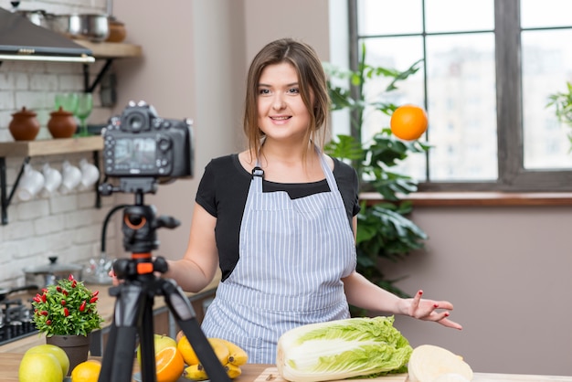 Cooking vlogger