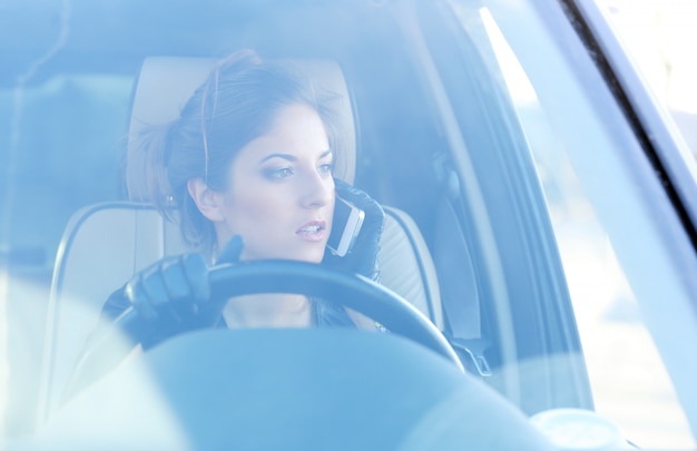 Cool girl in the car