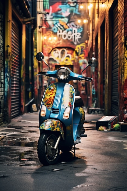 Free photo cool motorcycle  outdoors