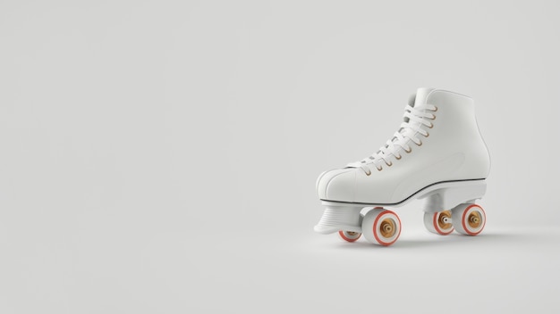 Cool roller skate with copy space still life