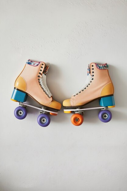 Cool roller skates pair still life