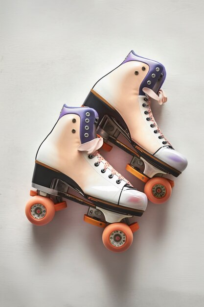 Cool roller skates pair still life