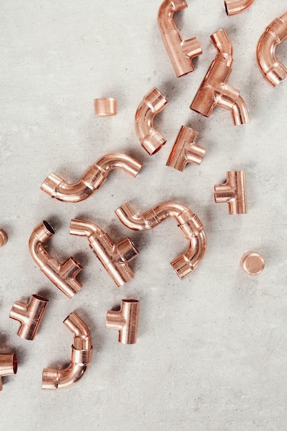 Free Photo copper pipes