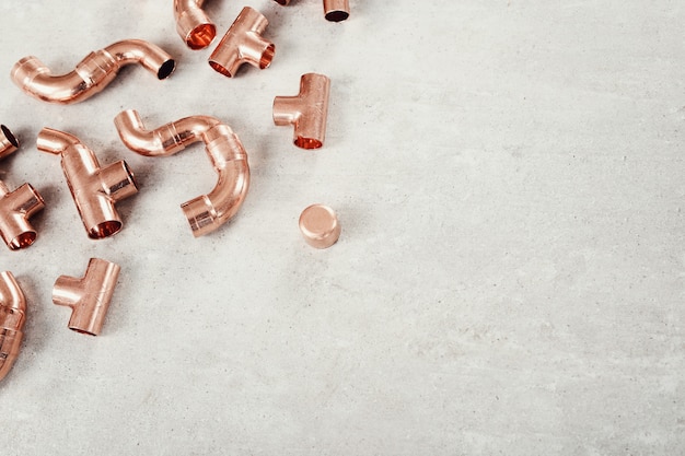 Free Photo copper pipes