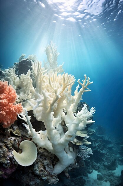 Coral bleaching threat sealife