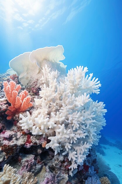 Coral bleaching threat sealife