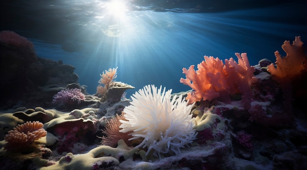 Coral bleaching threat sealife