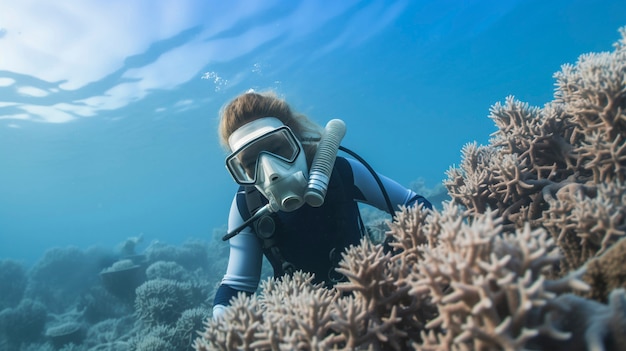 Coral bleaching threat sealife