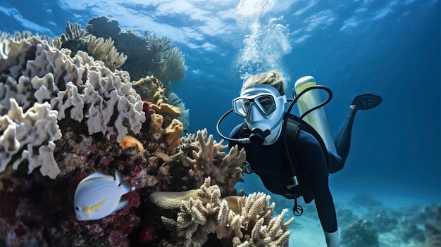 Coral bleaching threat sealife