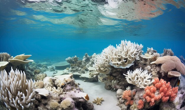 Coral bleaching threat sealife