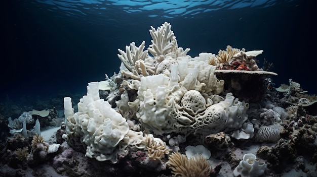 Coral bleaching threat sealife