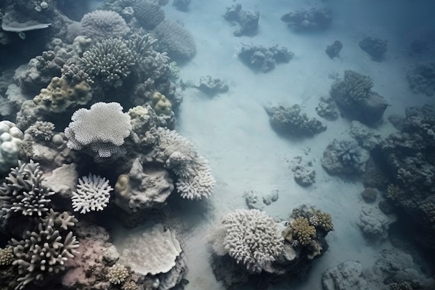 Free Photo coral bleaching threat sealife