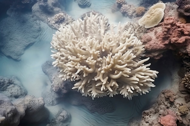 Free photo coral bleaching threat sealife