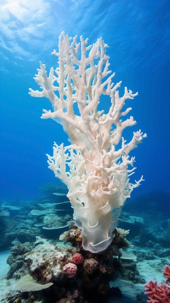 Free photo coral bleaching threat sealife