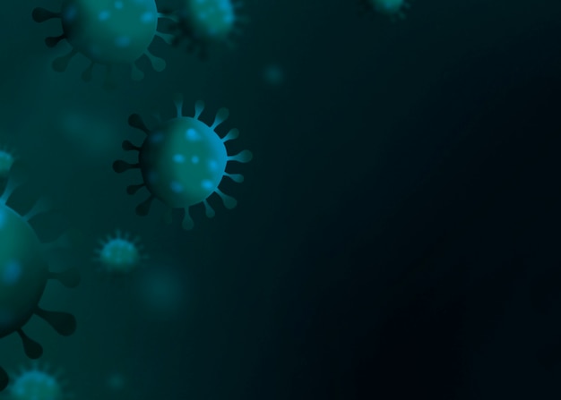 Free photo coronavirus infection background with copy space