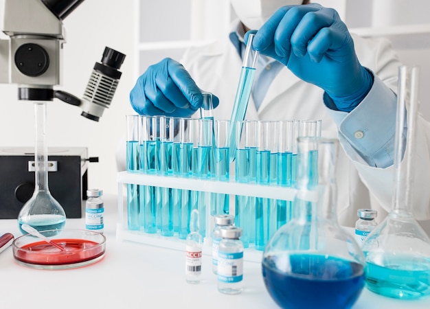 Coronavirus vaccine composition in lab