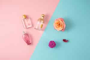 Free photo cosmetics on modern colorful