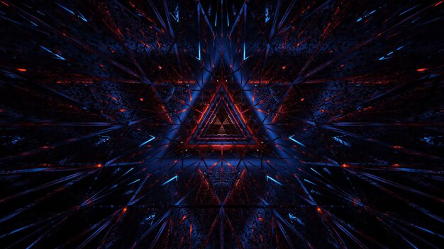 Cosmic background of black-blue and red laser lights - perfect for a digital wallpaper