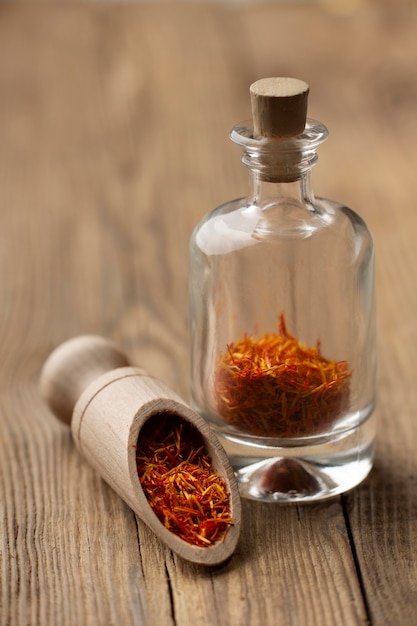 Free Photo costly saffron still life composition