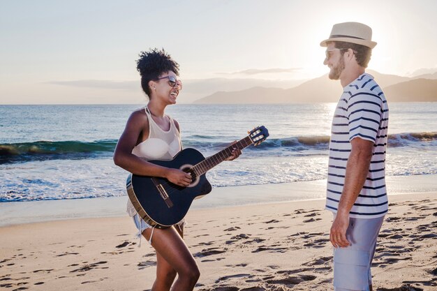 Couple at the beach