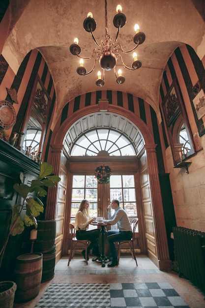 couple in cafe