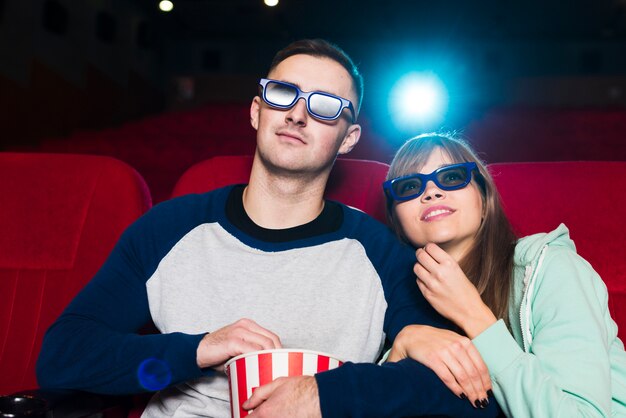 Couple in cinema