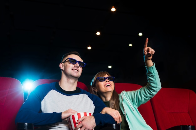 Couple in cinema