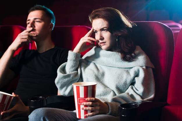 Couple in cinema