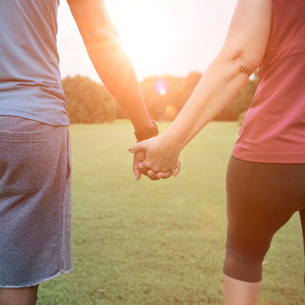 Couple Exercise Wearing Happiness Healthy Concept