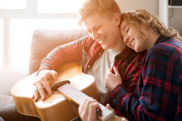 Couple guitar time