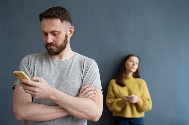 Couple having communication problems