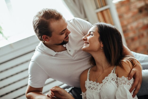 Couple at home