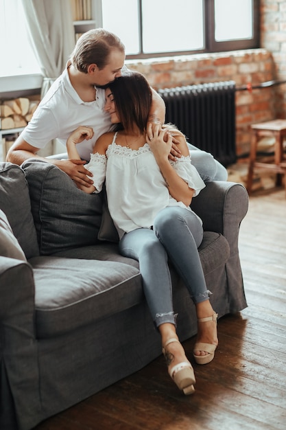 Couple at home